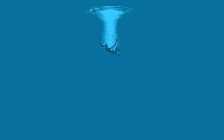 water, Minimalistic, Dethklok, Drowning HD Wallpaper Desktop Background