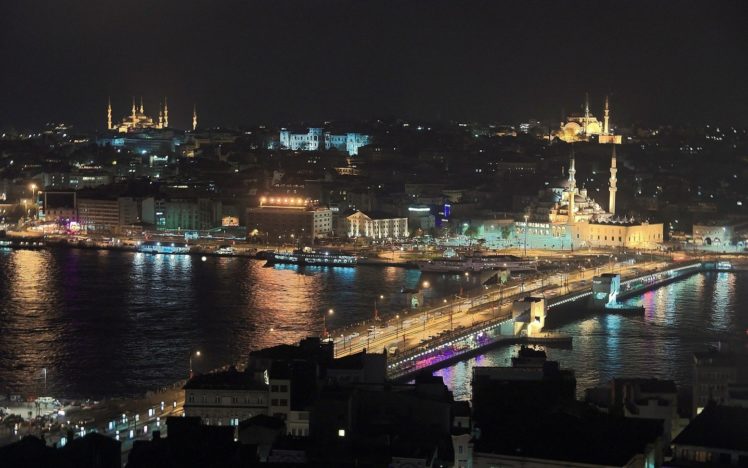 night, Istanbul HD Wallpaper Desktop Background