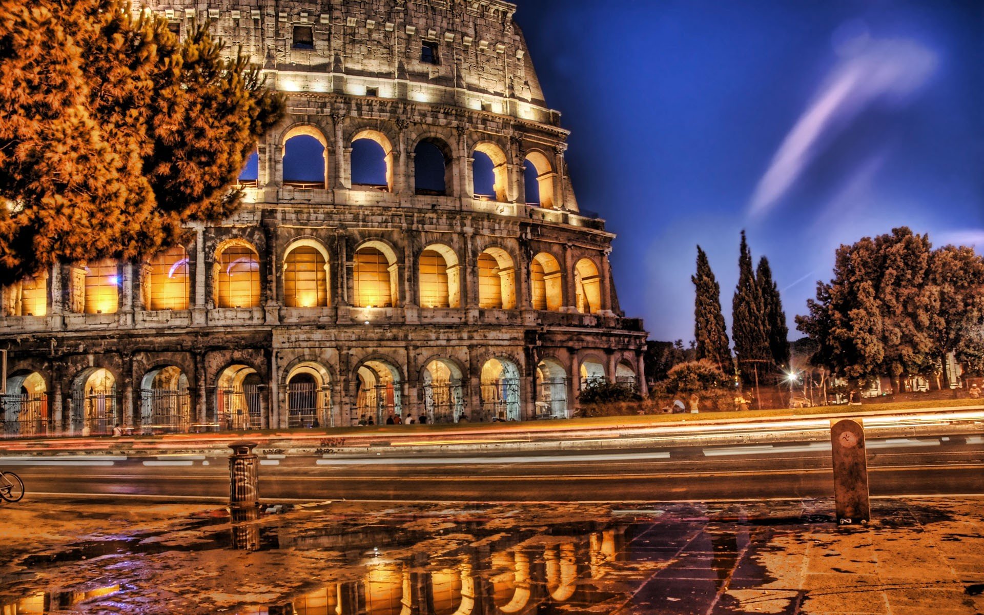 rome, Colosseum, Hdr, Photography Wallpaper