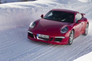ice, Snow, Red, Cars, Driving, Porsche, 911