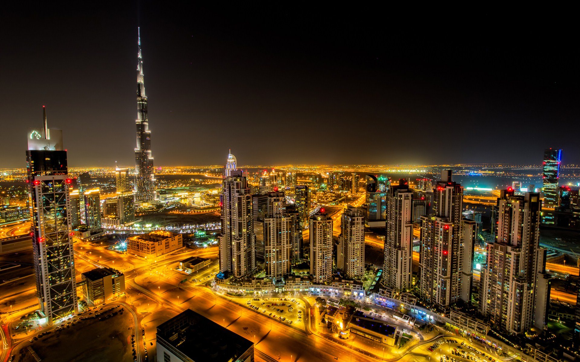 dubai, City, Night, Road, Building, Hd, Wallpaper Wallpapers HD / Desktop  and Mobile Backgrounds