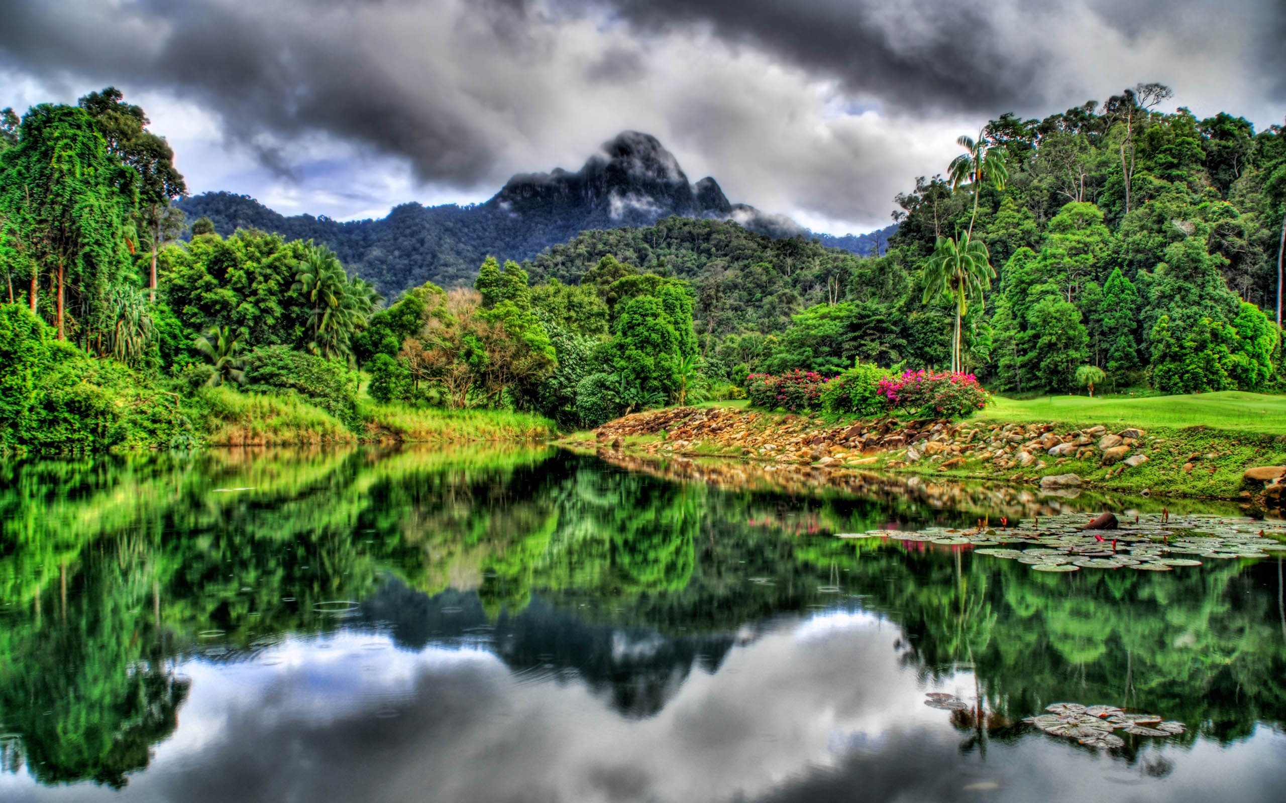 mountains, Landscapes, Jungle, Hdr, Photography, Rivers Wallpaper