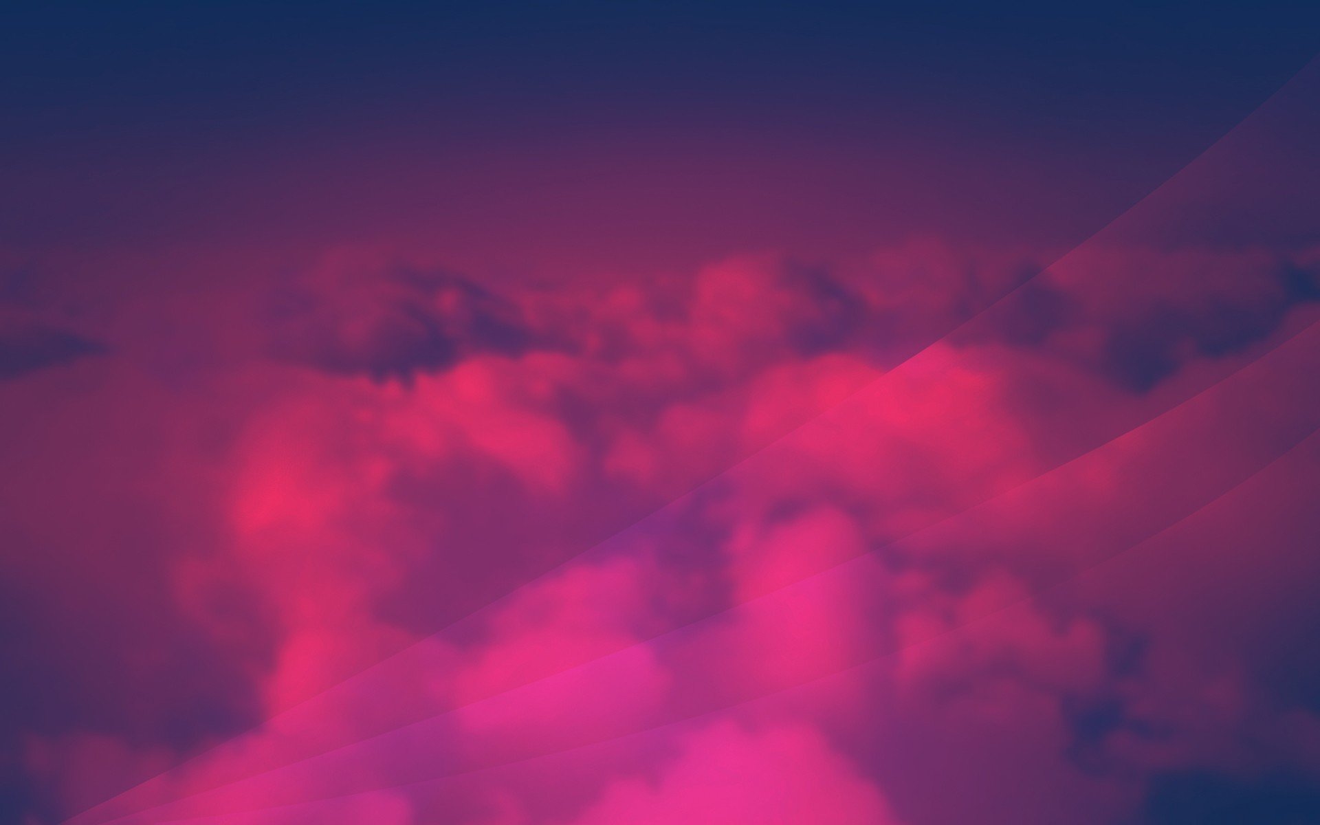 clouds, Red, Pink Wallpaper