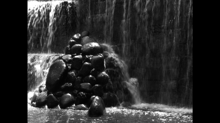 rocks, Waterfalls HD Wallpaper Desktop Background