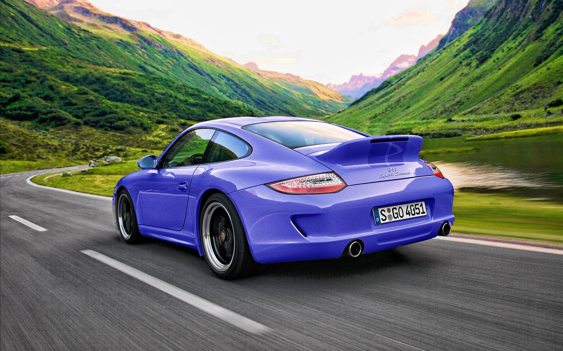 blue, Porsche, Cars, Carrera, Sport, Classic Wallpaper