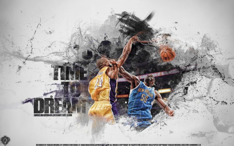 deviantart, Nba, Basketball, Kobe, Bryant, Los, Angeles, Lakers, New, Orleans, Hornets HD Wallpaper Desktop Background