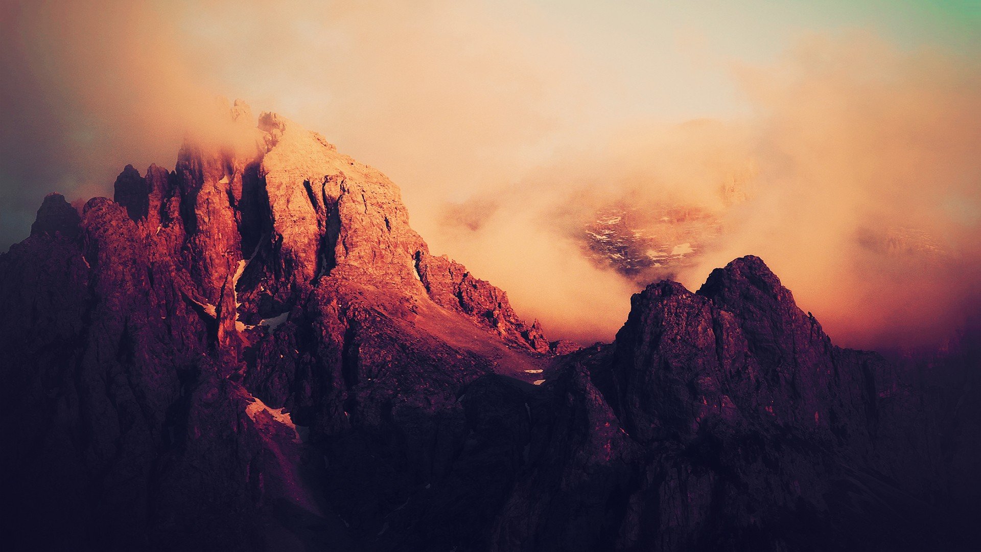 landscapes, Burning Wallpaper