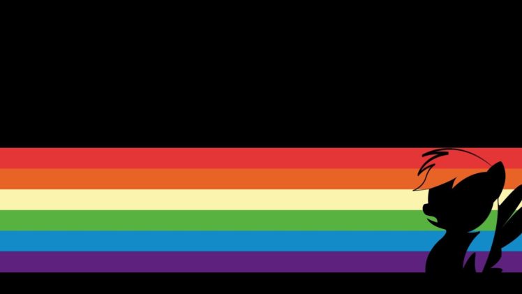 minimalistic, Rainbow, Dash HD Wallpaper Desktop Background