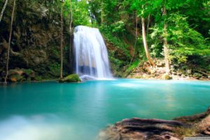 water, Nature, Forests, Summer, Falls, Lakes