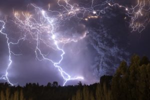 lightning, Thunder, Volcano