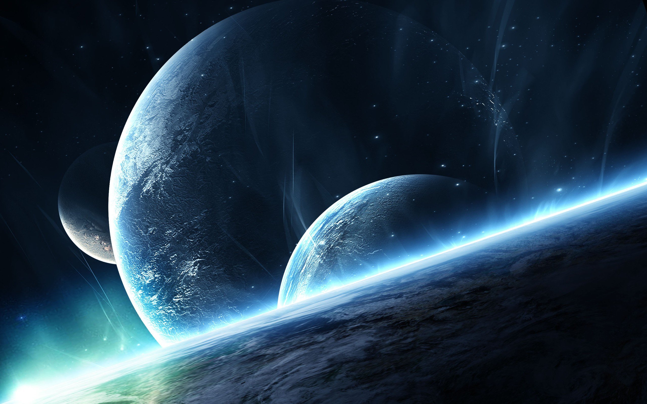 outer, Space, Stars, Planets Wallpaper