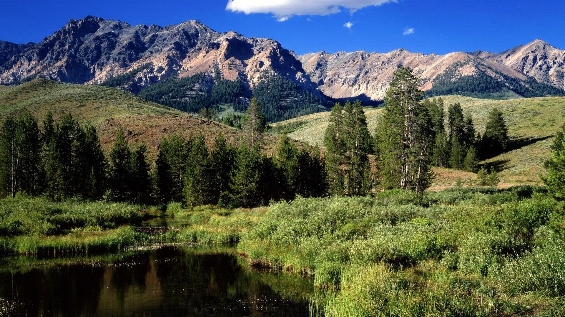 landscapes, Nature, Idaho, Rocky, Mountains Wallpaper
