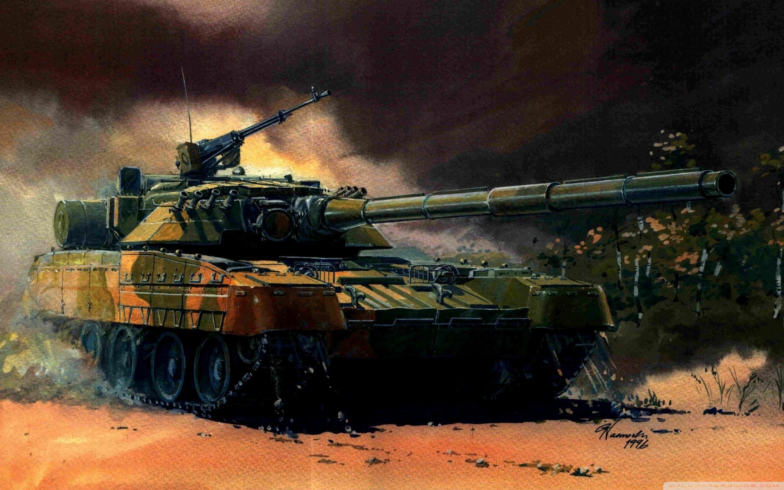 tank, Painting wallpaper 2560x1600 Wallpaper