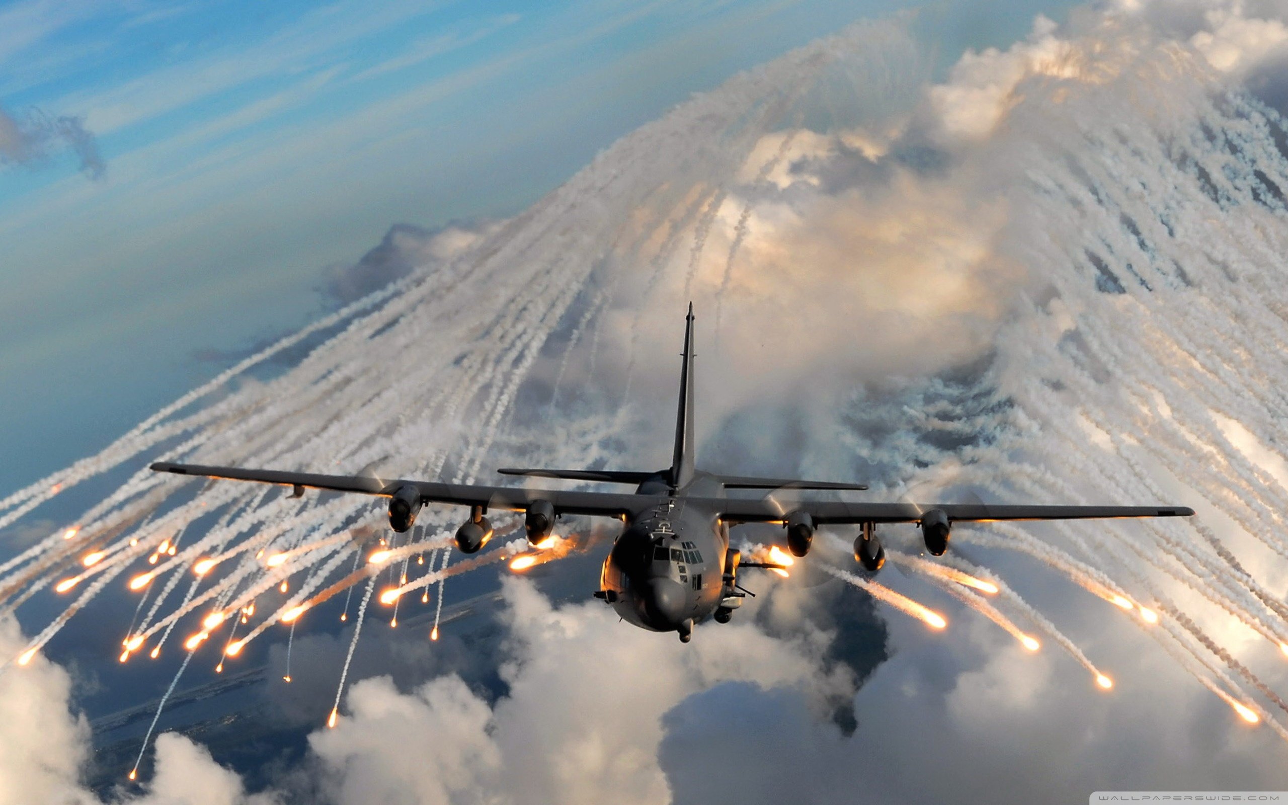 military, Flares wallpaper 2560x1600 Wallpaper