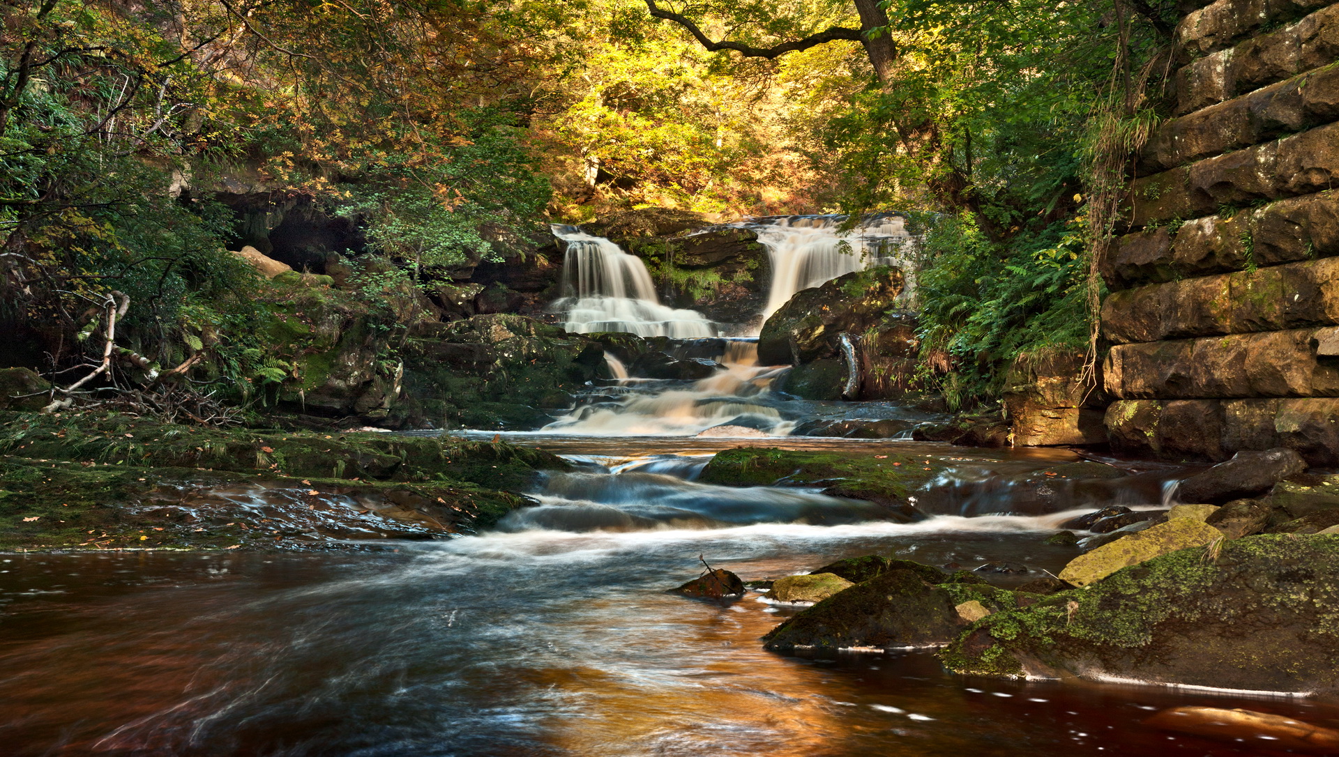 nature, Landscapes, Waterfalls, Rivers, Trees, Forests Wallpaper