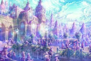 anime, Artistic, Cities, Fantasy, Soft, Castles, Landscapes, Places, Magical