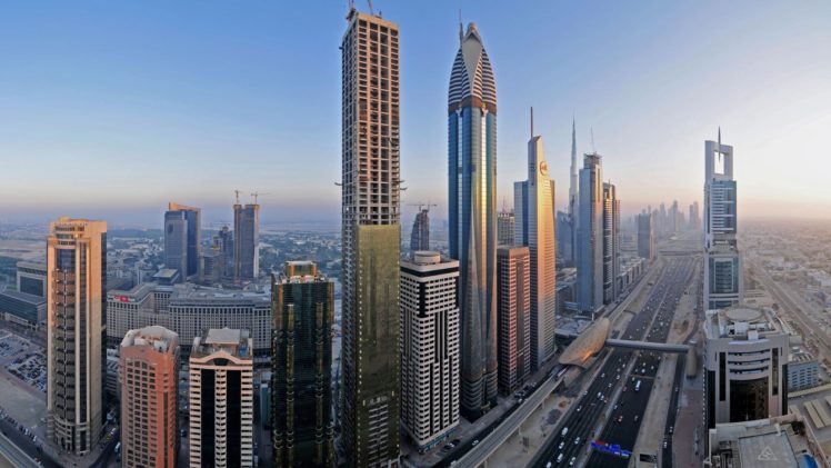 landscapes, Sand, Cityscapes, Deserts, Dubai, United, Arab, Emirates, Desert, City, Arabic, Arabian HD Wallpaper Desktop Background