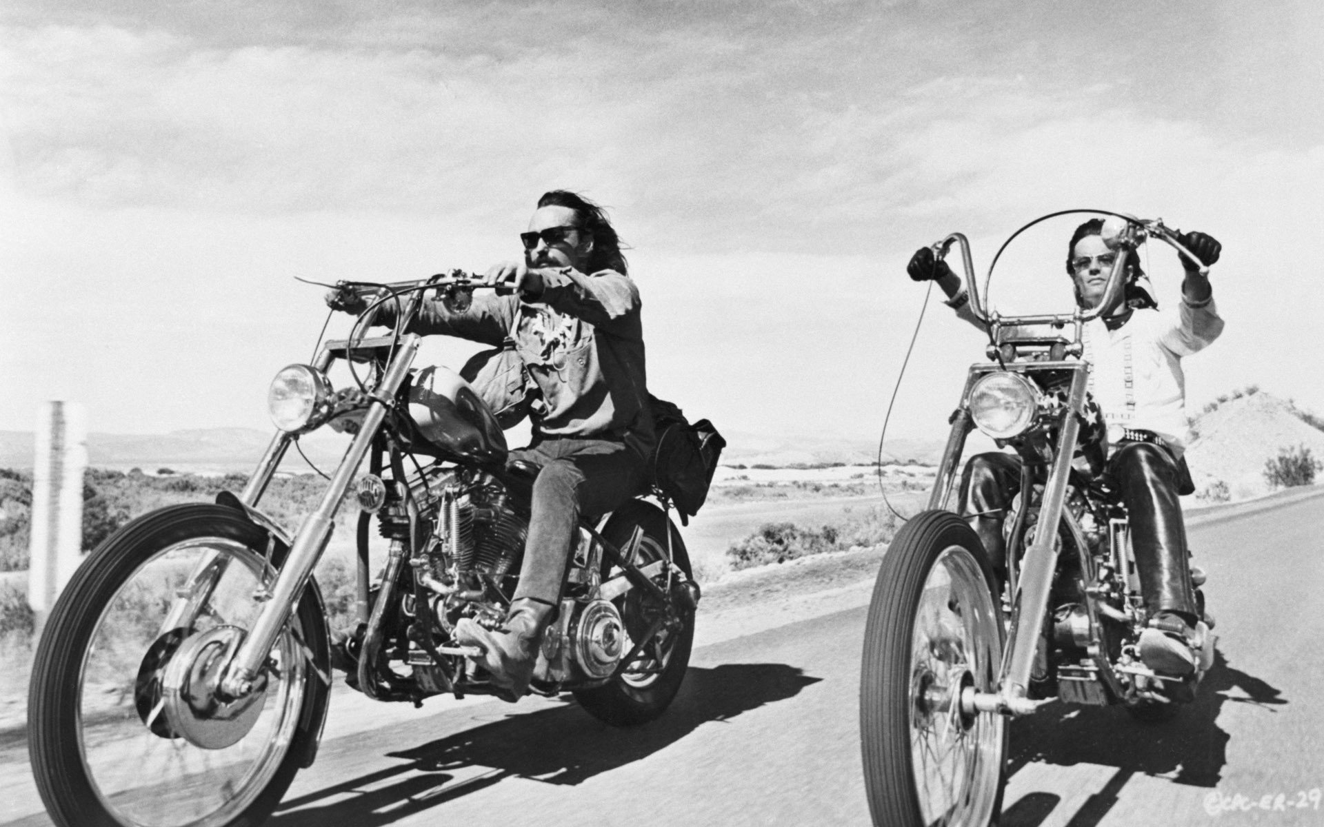 movies, Screenshots, Easy, Rider, Monochrome, Dennis, Hopper, Choppers, Peter, Fonda Wallpaper