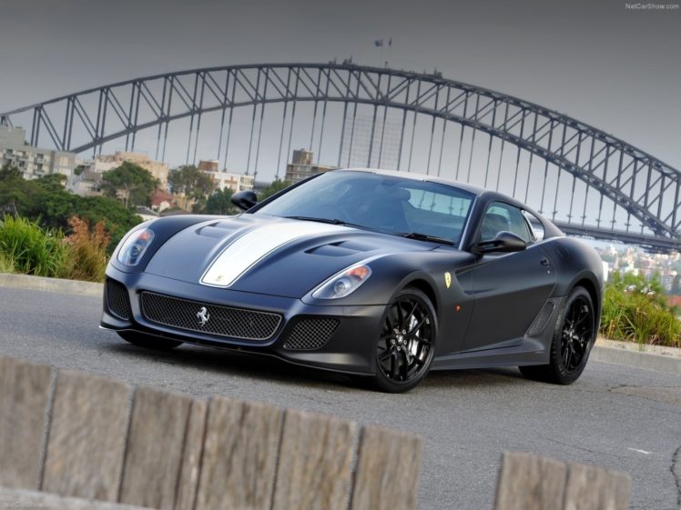 black, Cars, Ferrari, 599, Ferrari, 599, Gto, Sydney, Harbour, Bridge HD Wallpaper Desktop Background