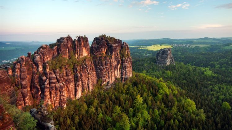 mountains, Landscapes, Nature, Trees, Cliffs, Spectacular, Natural, Scenery, Rock HD Wallpaper Desktop Background