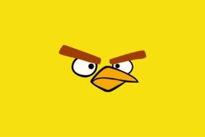 video, Games, Minimalistic, Yellow, Angry, Birds, Yellow, Background