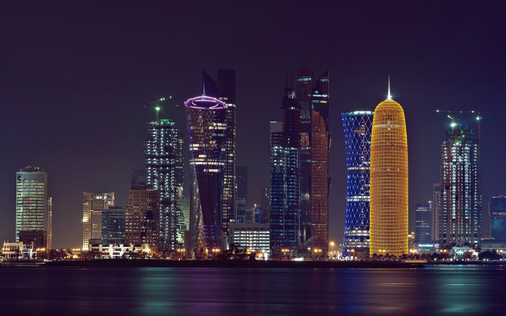 water, Cityscapes, Cities, Doha, City, Centre Wallpaper