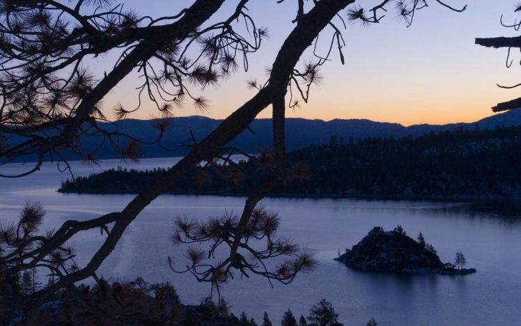 landscapes, Nature, Lakes, Evening HD Wallpaper Desktop Background