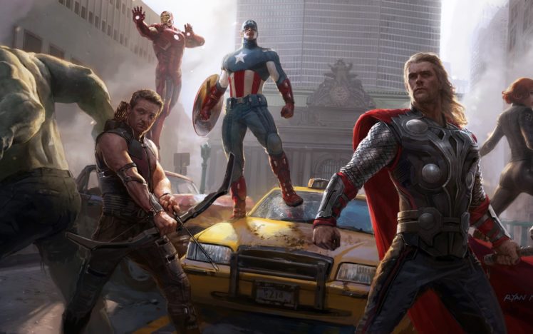 avengers, Movie,  , Avengers, Hulk, Captain, America HD Wallpaper Desktop Background