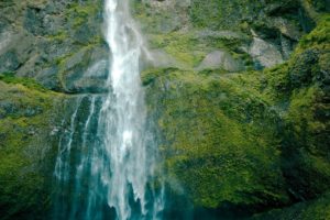 green, Water, Nature, Rocks, Waterfalls