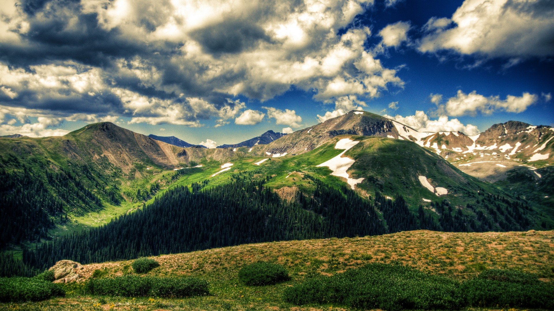 mountains, Landscapes, Nature, Trees, Country Wallpaper