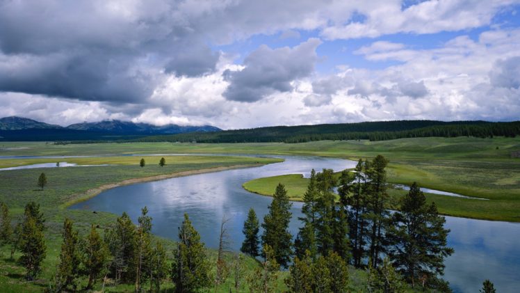 wyoming, Yellowstone, Rivers, National, Park HD Wallpaper Desktop Background