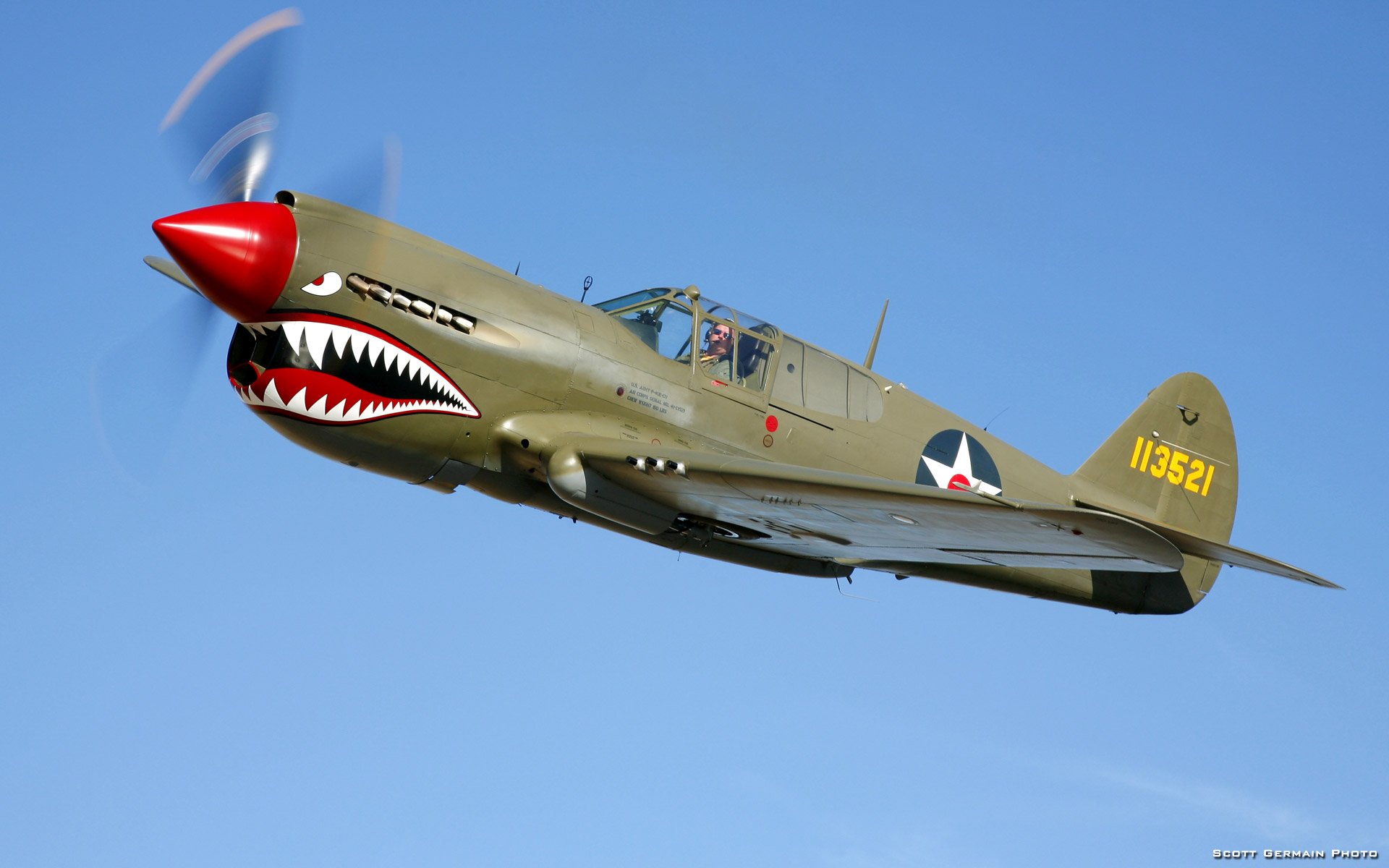 airplanes, P 40 Wallpaper