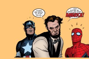 comics, Spider man, Captain, America, Abraham, Lincoln