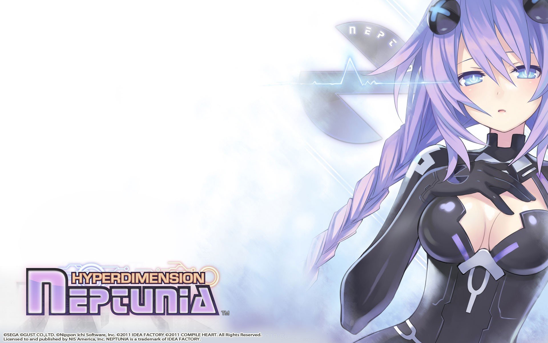 purple, Hair, Anime, Girls, Hyperdimension, Neptunia, Purple, Heart Wallpaper