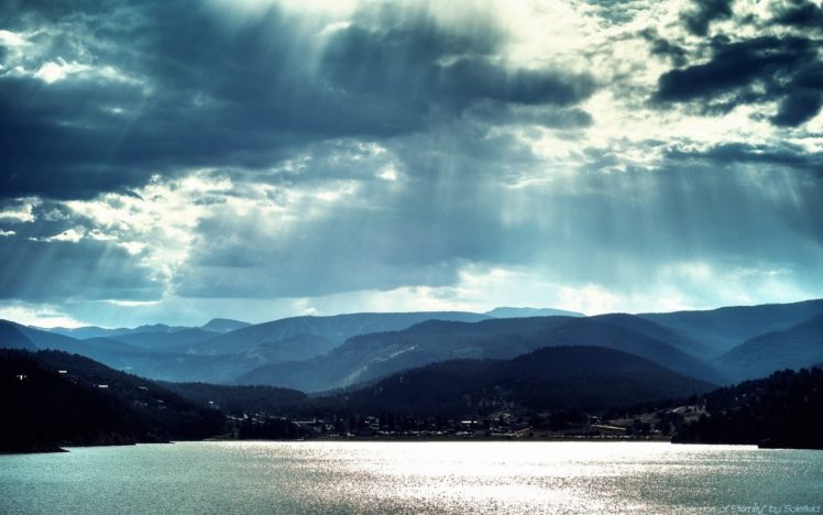 water, Mountains, Landscapes, Sunlight HD Wallpaper Desktop Background