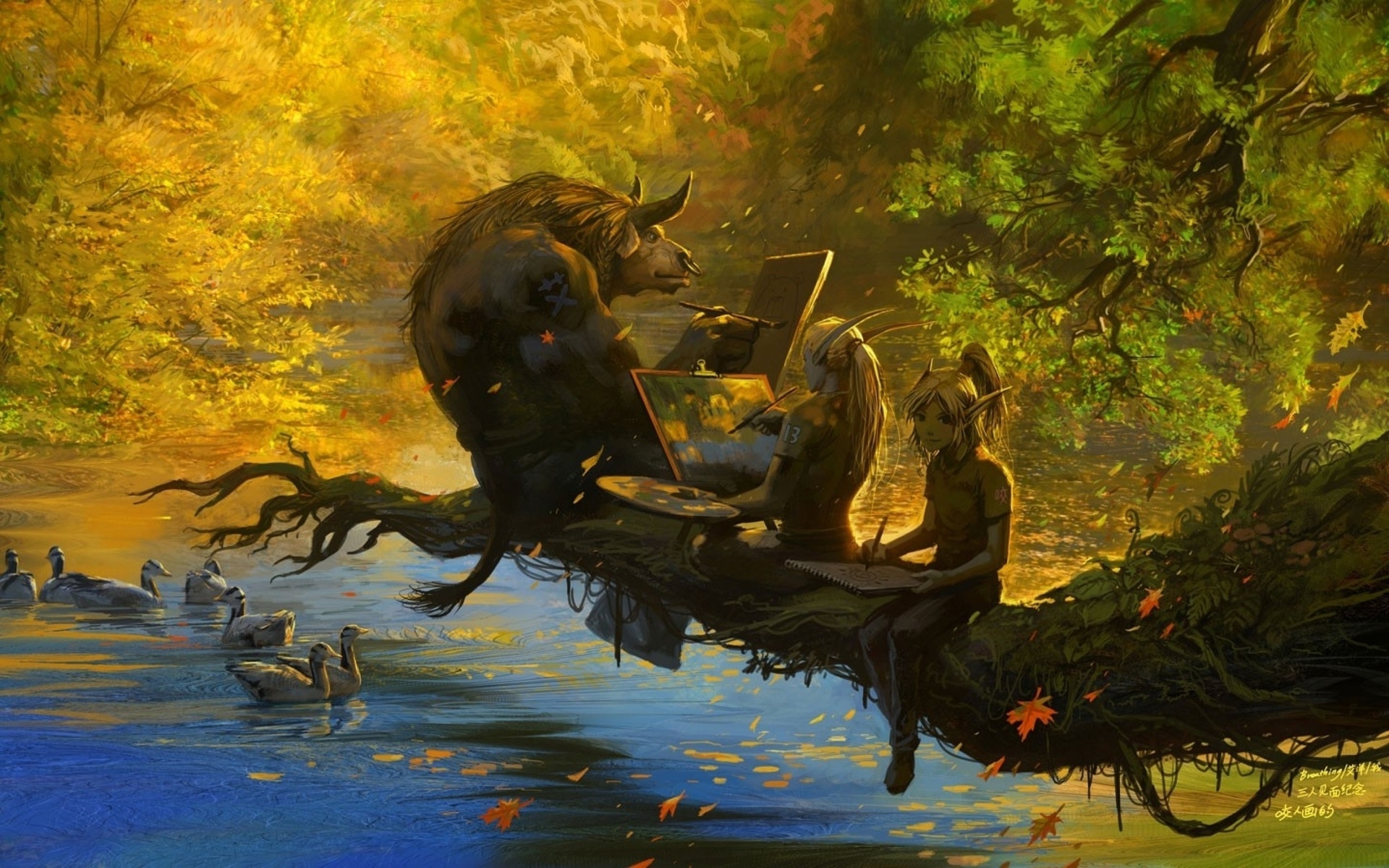 world of warcraft, Wow, Fantasy, Computer, Technology, Scifi, Artistic, Creatures, Animals, Rivers, Trees, Forest, Landscapes, Humor, Funny Wallpaper