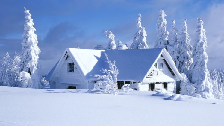 landscapes, Nature, Wintermsnow, Seasons, Architecture, Houses, White HD Wallpaper Desktop Background