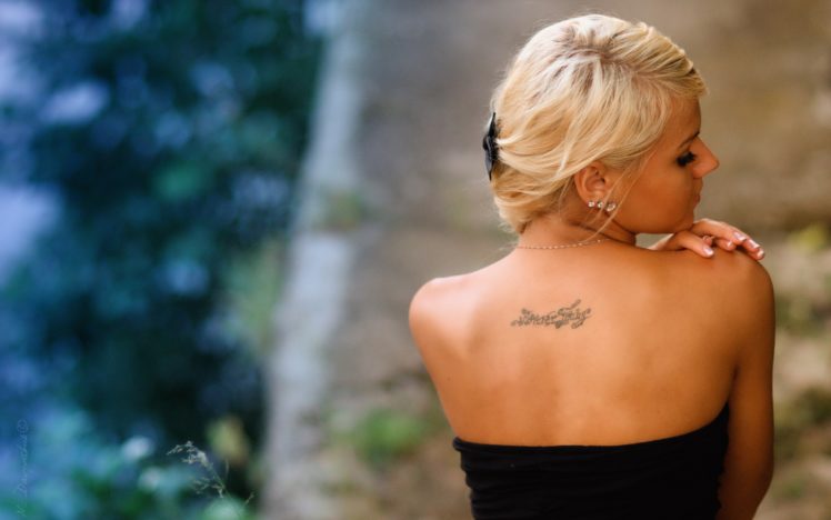 blondes, Tattoos, Women HD Wallpaper Desktop Background
