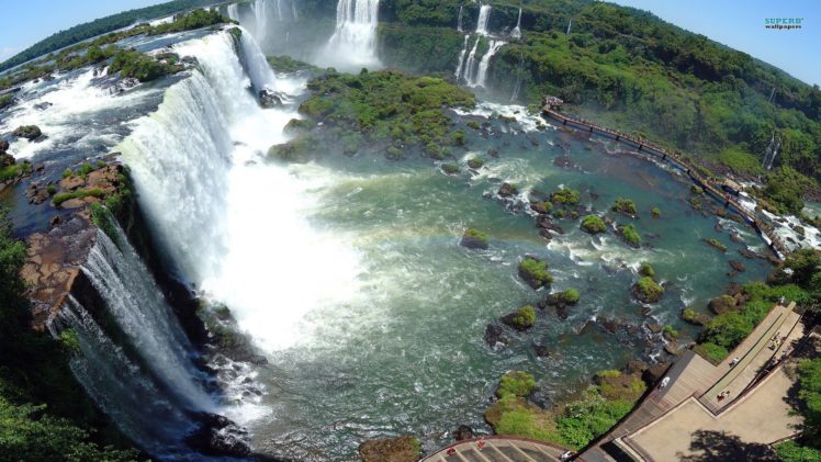 nature, Cityscapes, Forests, Waterfalls, Iguazu, Falls HD Wallpaper Desktop Background