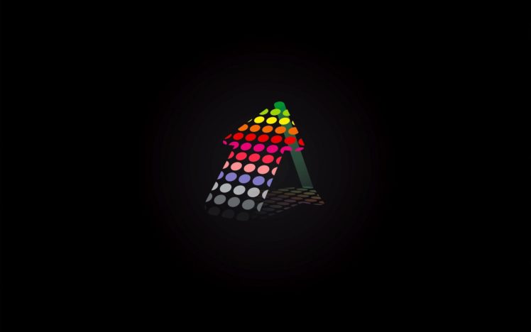 black, Minimalistic, Multicolor, Vectors, Arrows, Simple, Black, Background, Colors HD Wallpaper Desktop Background