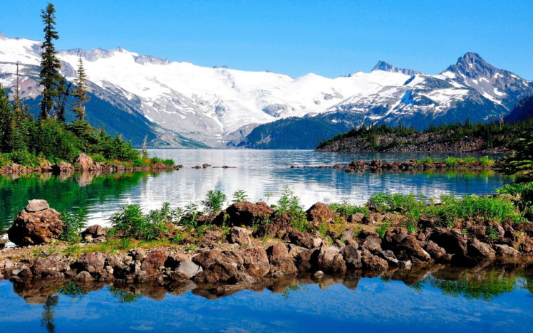landscapes, Nature, Mountains, Lakes, Reflection, Sno HD Wallpaper Desktop Background
