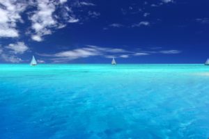 ocean, Vehicles, Yachts, Caribbean, Blue, Skies, Sea