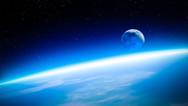 moon, Earth, Crop HD Wallpaper Desktop Background
