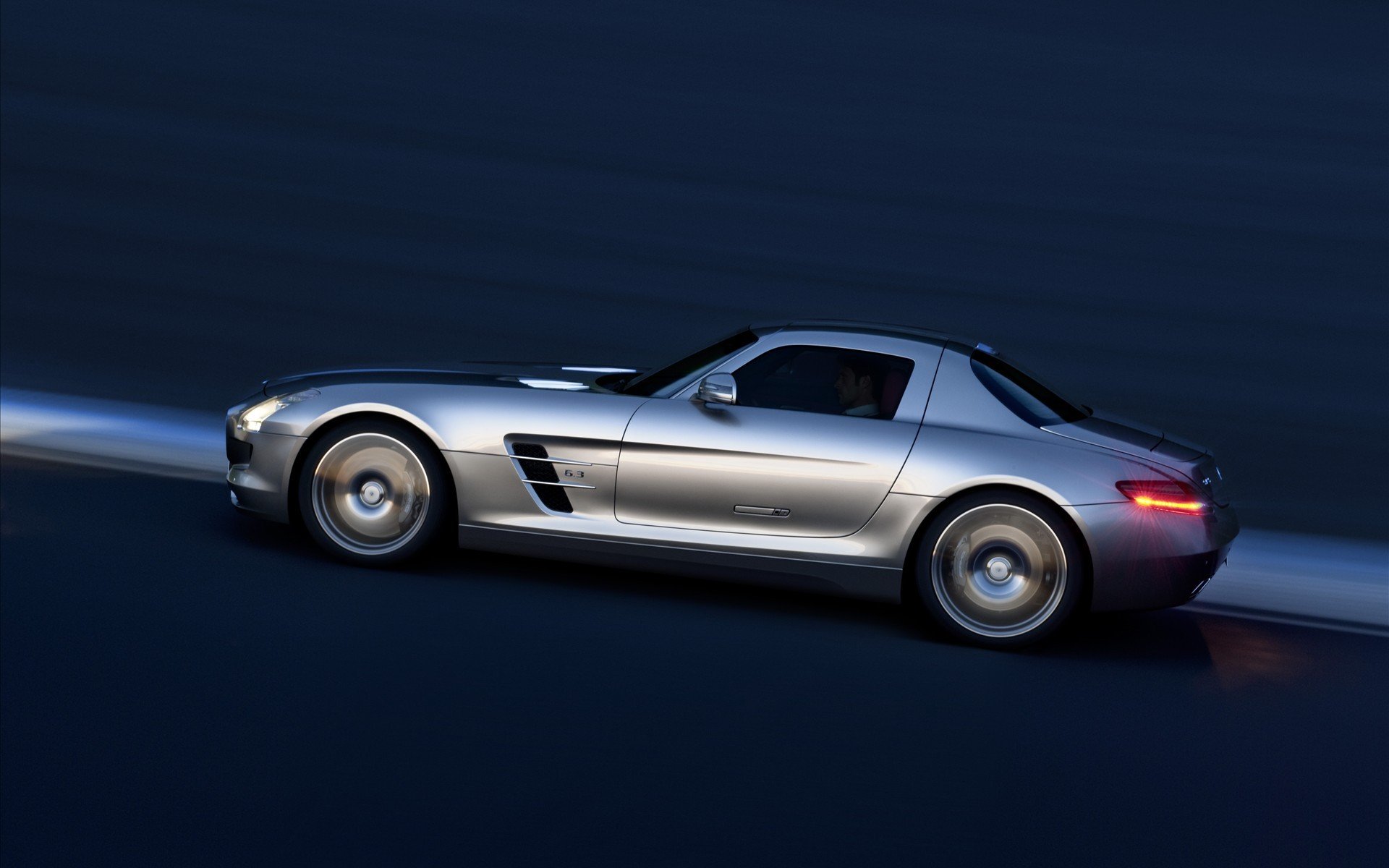 E car. Mercedes-Benz SLS AMG Gullwing (2010).