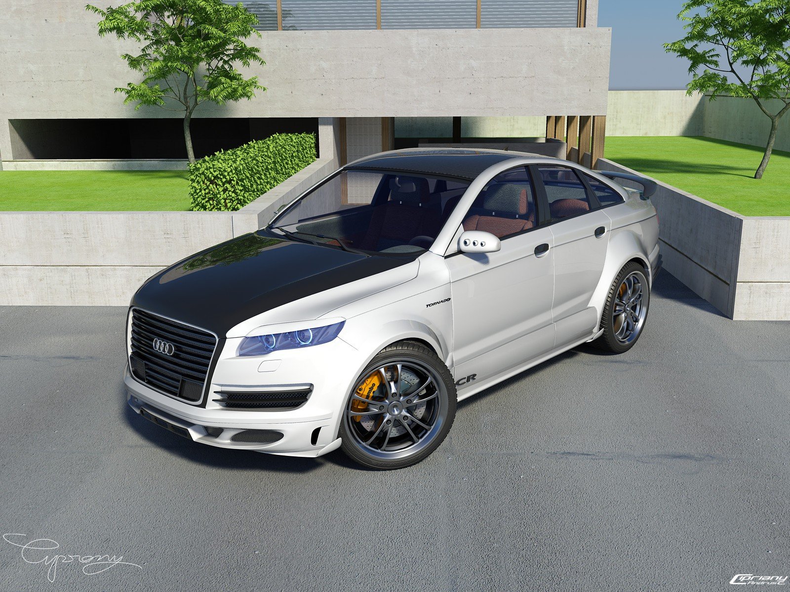 room, Audi, Tornado Wallpaper