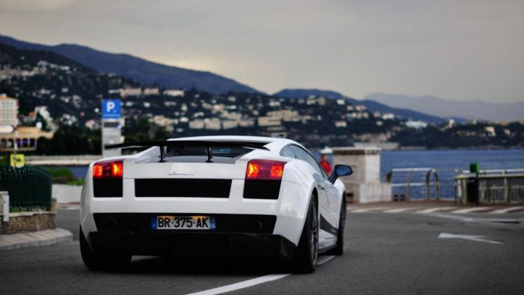 white, Cars, Supercars, Lamborghini, Gallardo HD Wallpaper Desktop Background
