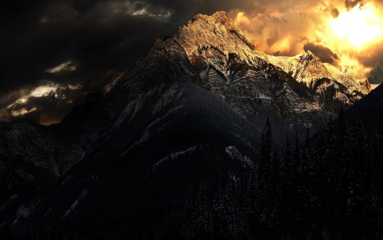 mountains, Peak HD Wallpaper Desktop Background