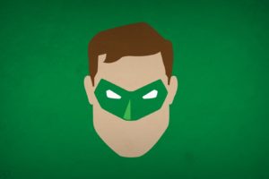 green, Lantern, Minimalistic, Superheroes, Green, Background, Blo0p