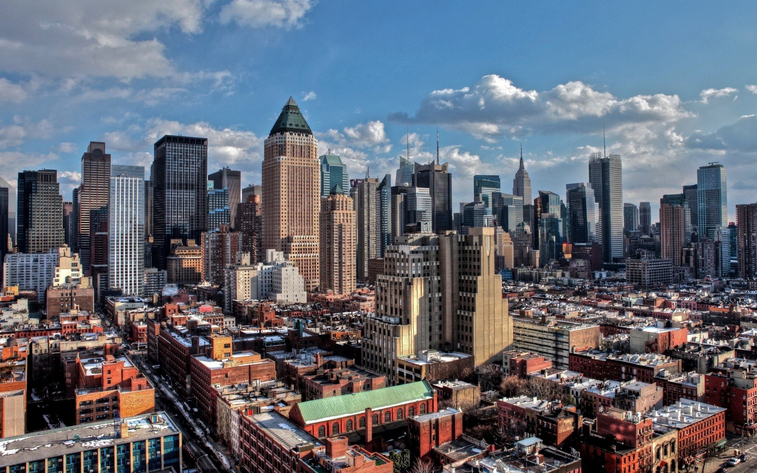 landscapes, Cityscapes, New, York, City, Towns, Manhattan, Skyscrapers, City, Skyline Wallpaper