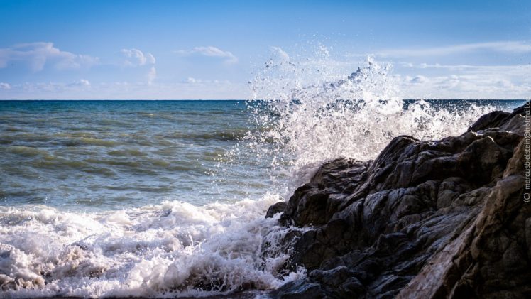 ocean, Nature, Rocks, Splashes, Sea HD Wallpaper Desktop Background